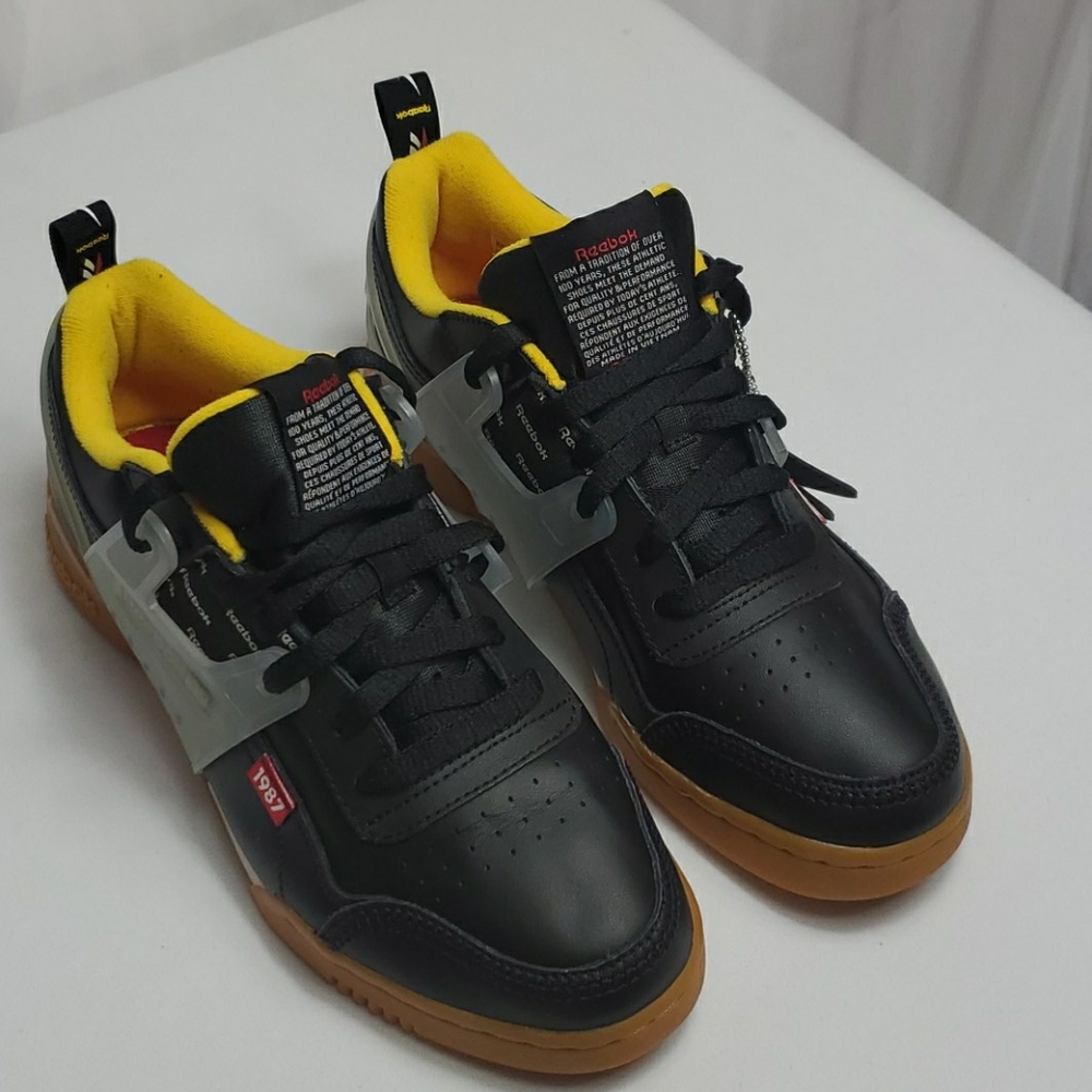 1987 Reebok Throwbacks Classics Black Red Yellow